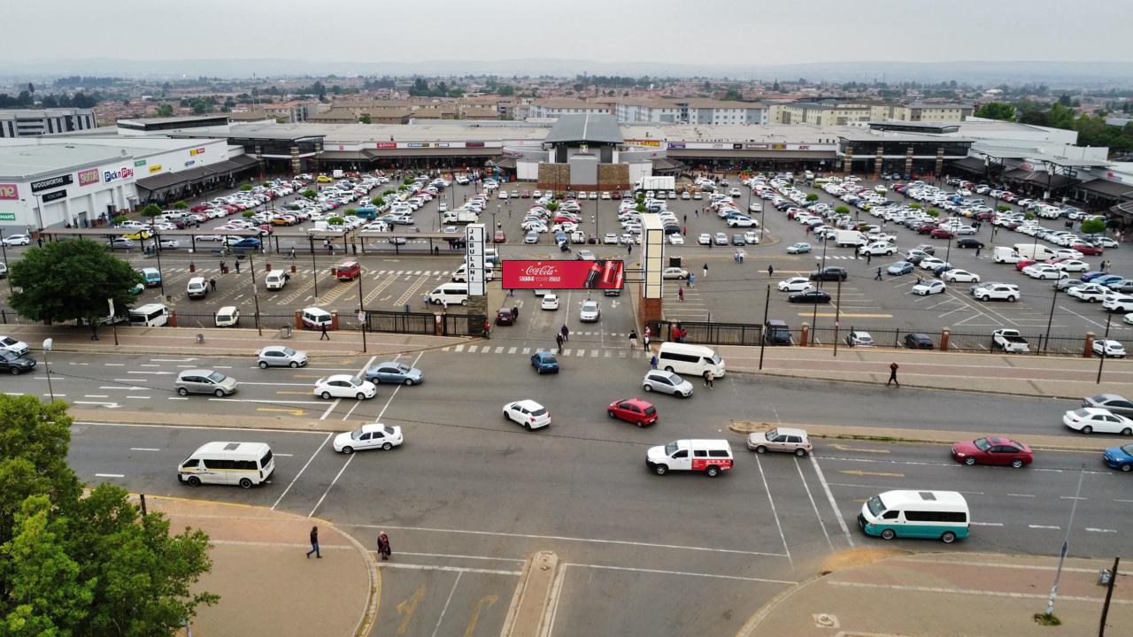 JABULANI MALL ENTANCE — Static billboard in Soweto
