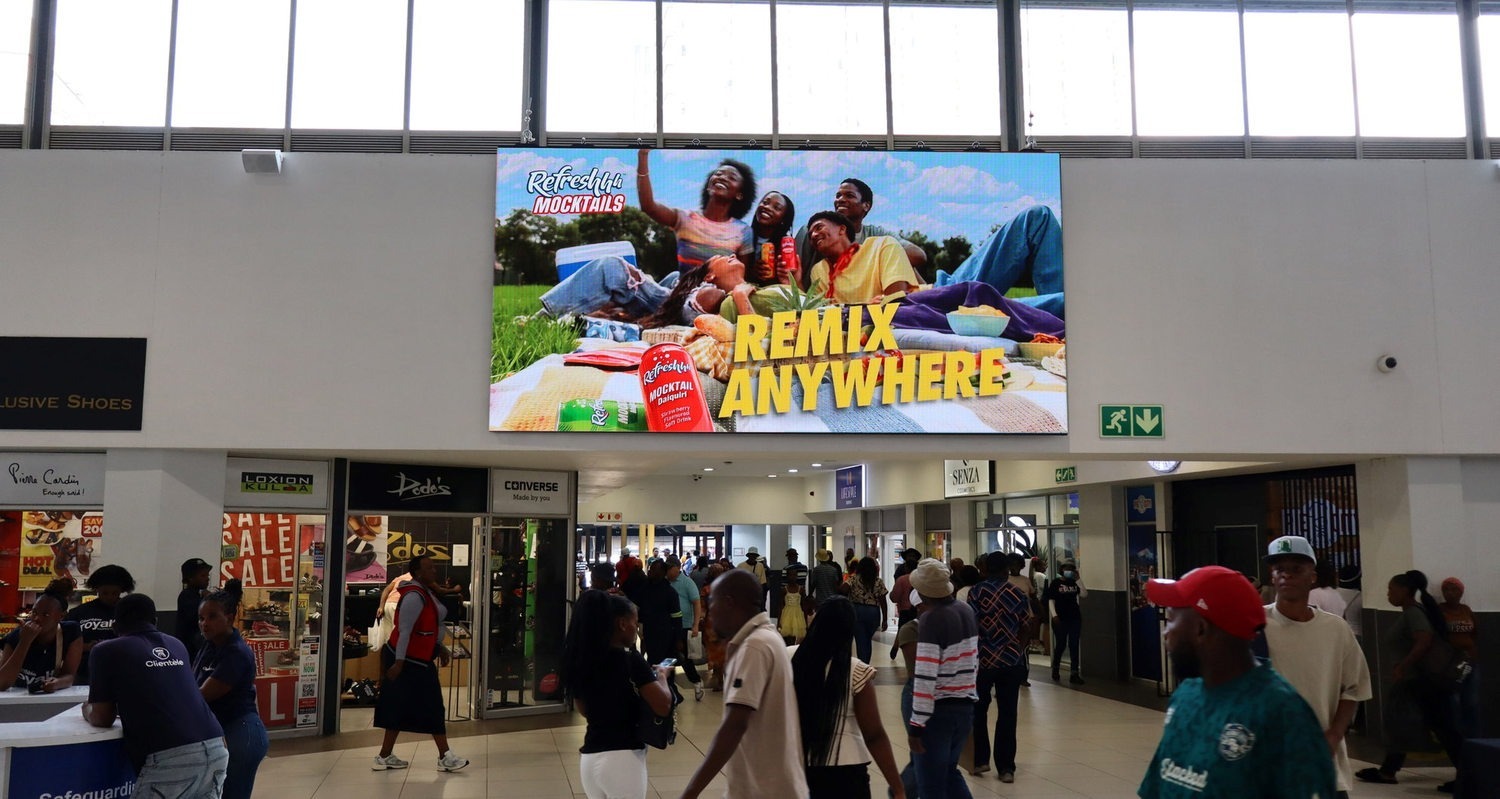 Noord Street Mall | Johannesburg CBD — Digital billboard on Johannesburg