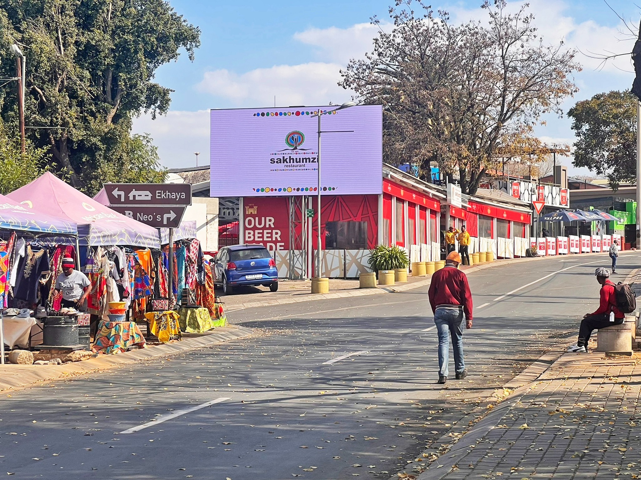 Vilakazi St. — Digital billboard in Soweto
