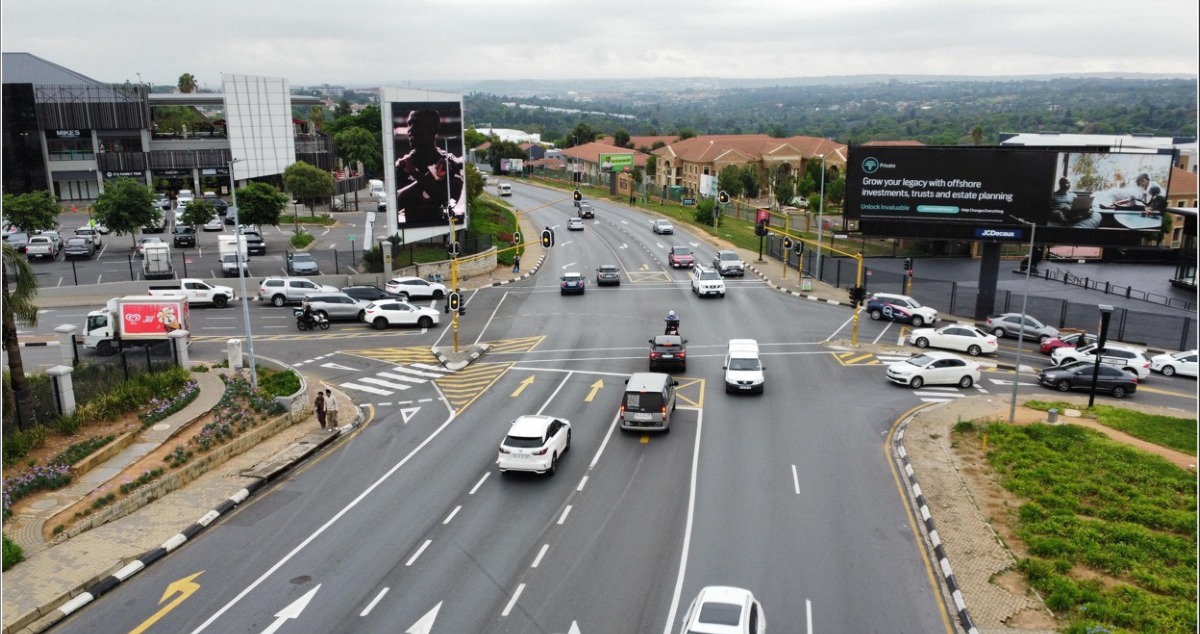RIVONIA THE WEDGE — Digital billboard on Johannesburg