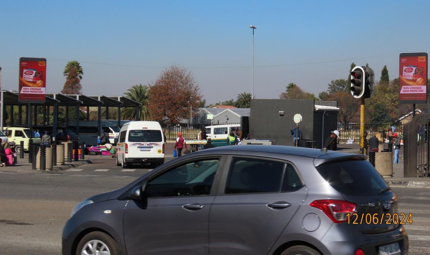 East Rand Mall taxi rank — Digital billboard on Ekurhuleni